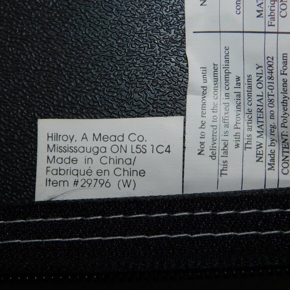 Hilroy Mead Black White Guitar  music Color In Zipper Binder - Picture 11 of 11